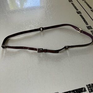 Prada purple patent leather belt